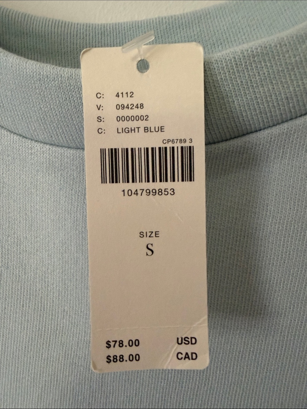 Maeve Light Blue Tulle-Hem Top - Picture 2 of 2
